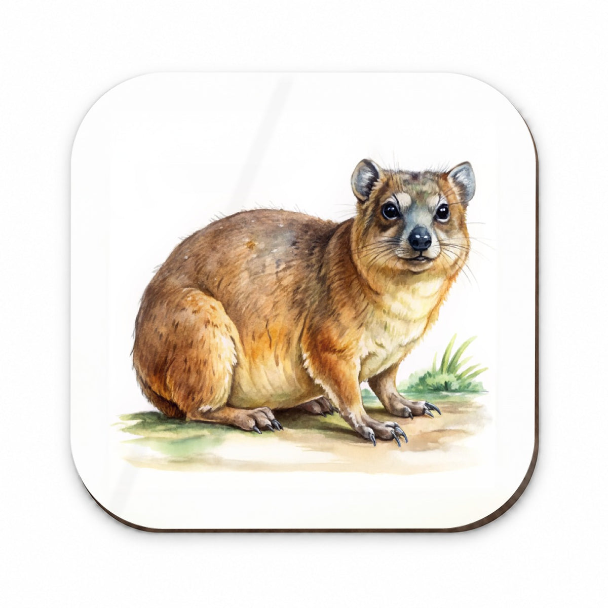 Rock Hyrax Dassie Watercolor Fridge Magnet