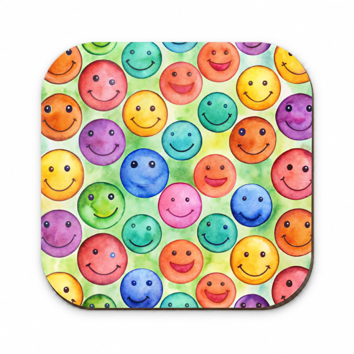 Smile Faces Watercolor Fridge Magnet
