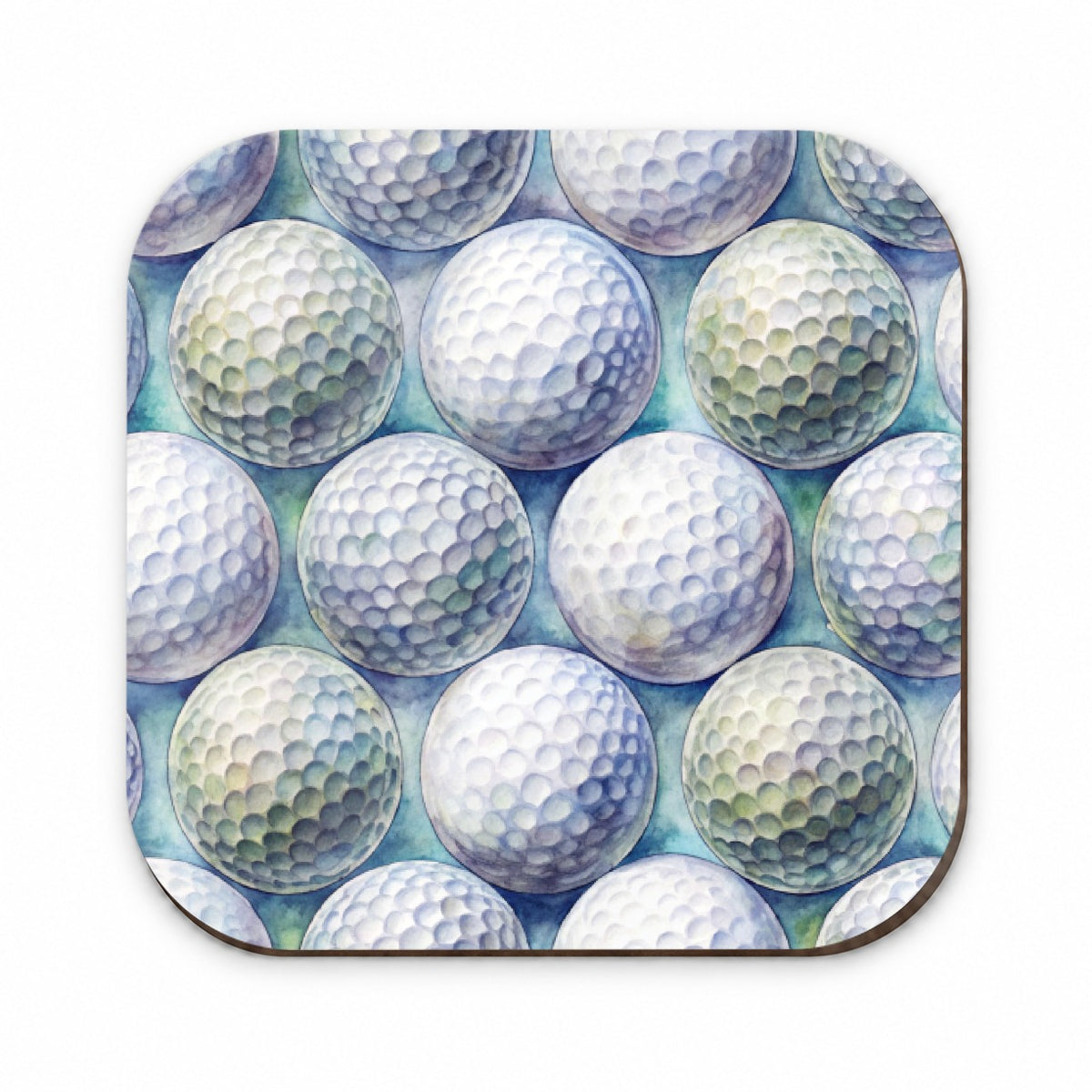 White Golf Balls Watercolor Fridge Magnet
