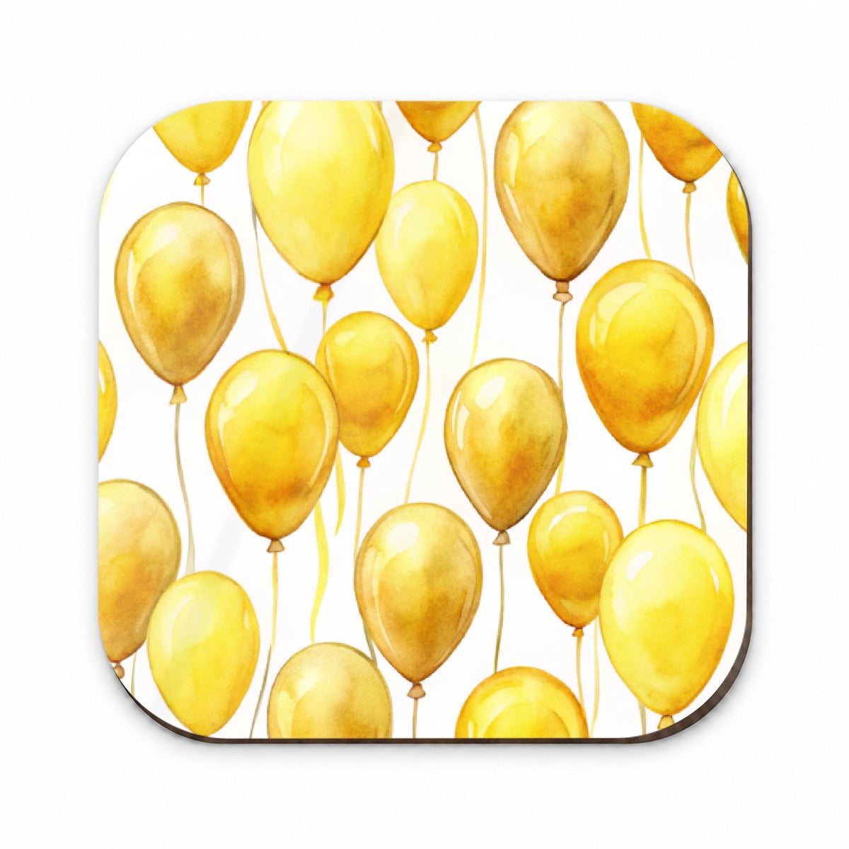 Yellow Balloons Watercolor Fridge Magnet