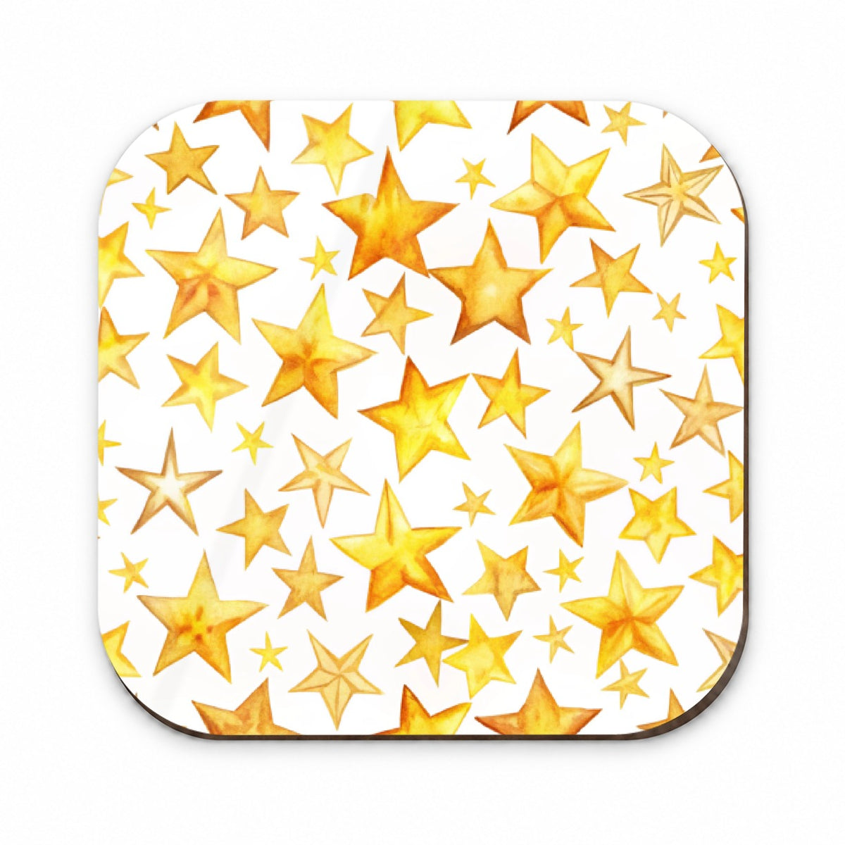 Yellow Stars Watercolor Fridge Magnet