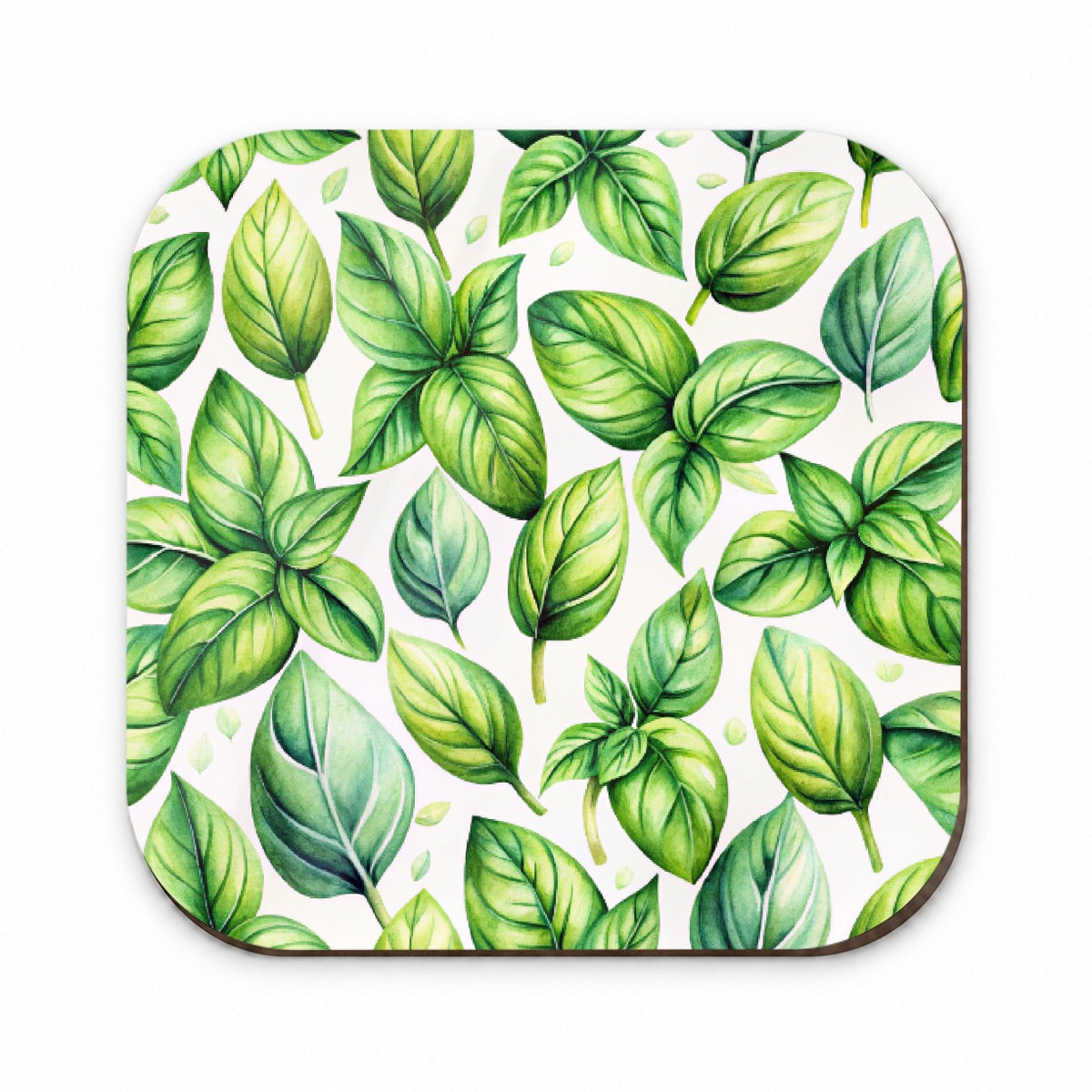 Basil Herbs Watercolor Fridge Magnet