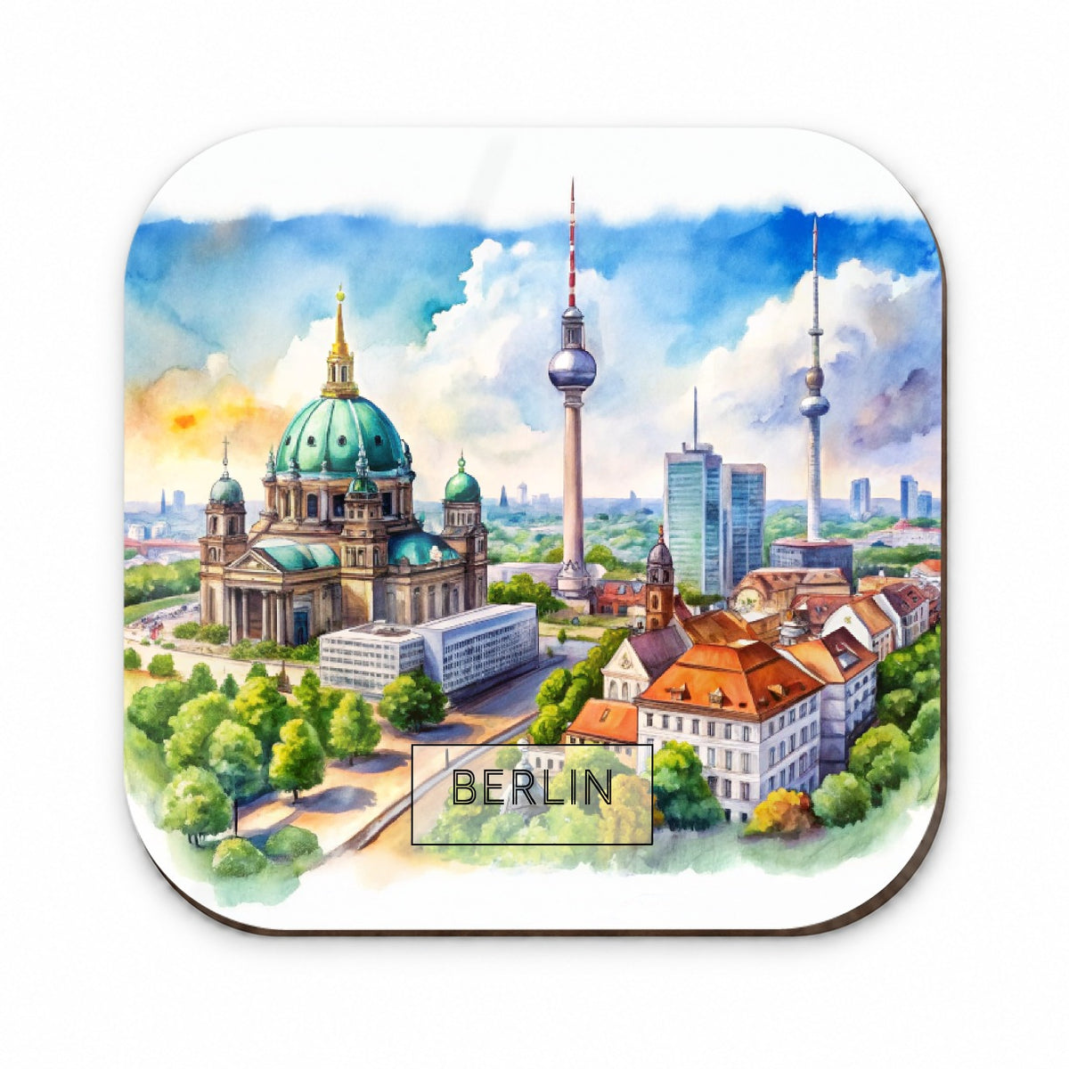 Berlin Germany Travel City Watercolor Fridge Magnet