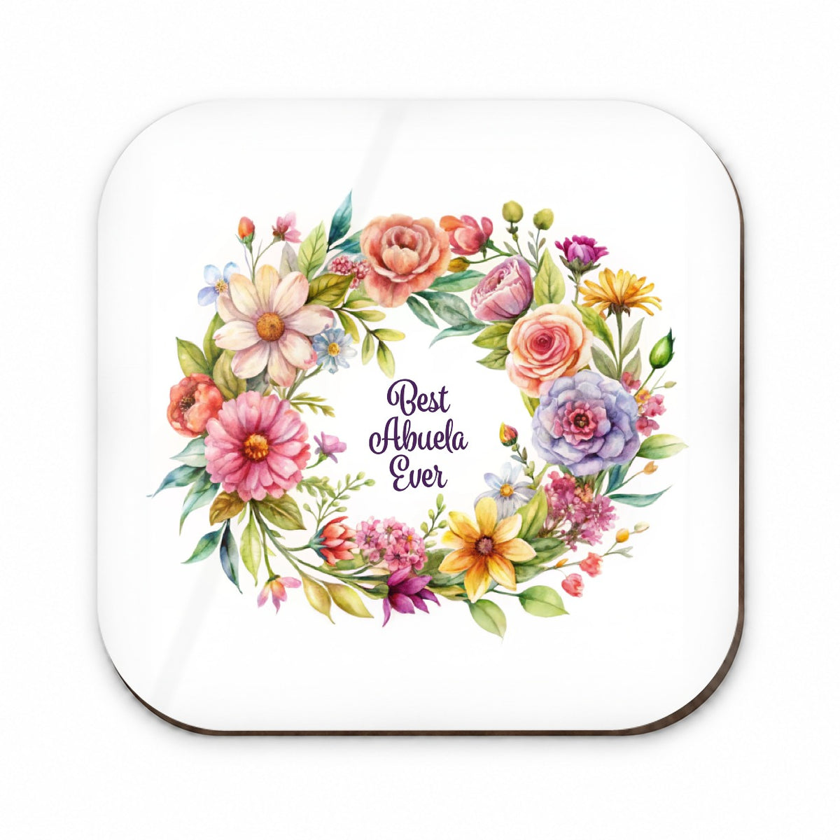Best Abuela Spanish Grandma Ever Flowers Fridge Magnet