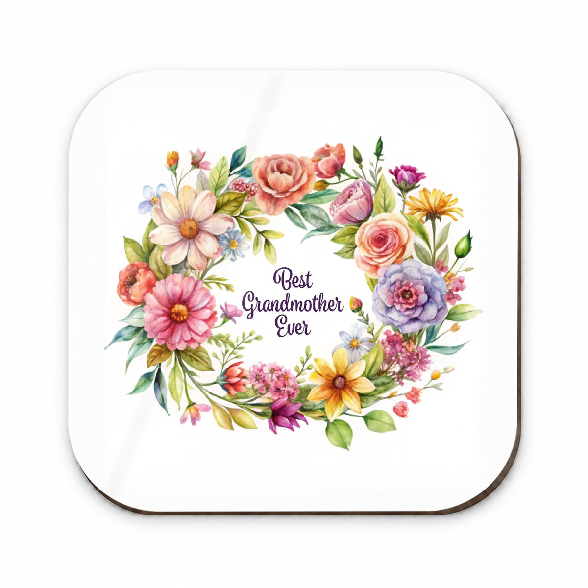 Best Grandmother Ever Flowers Fridge Magnet