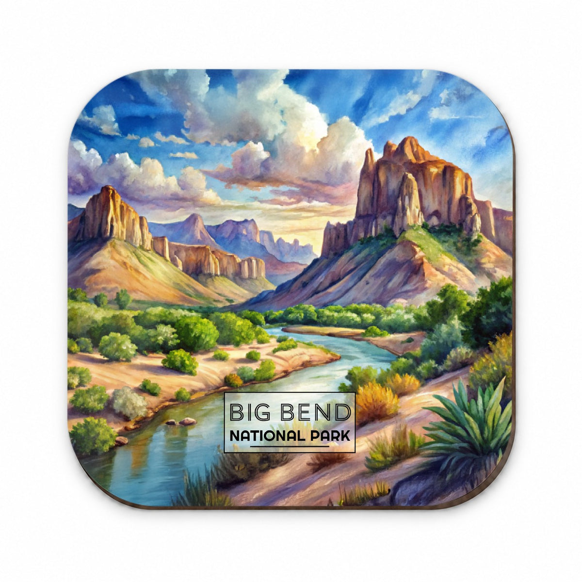 Big Bend National Park Texas Watercolor Fridge Magnet