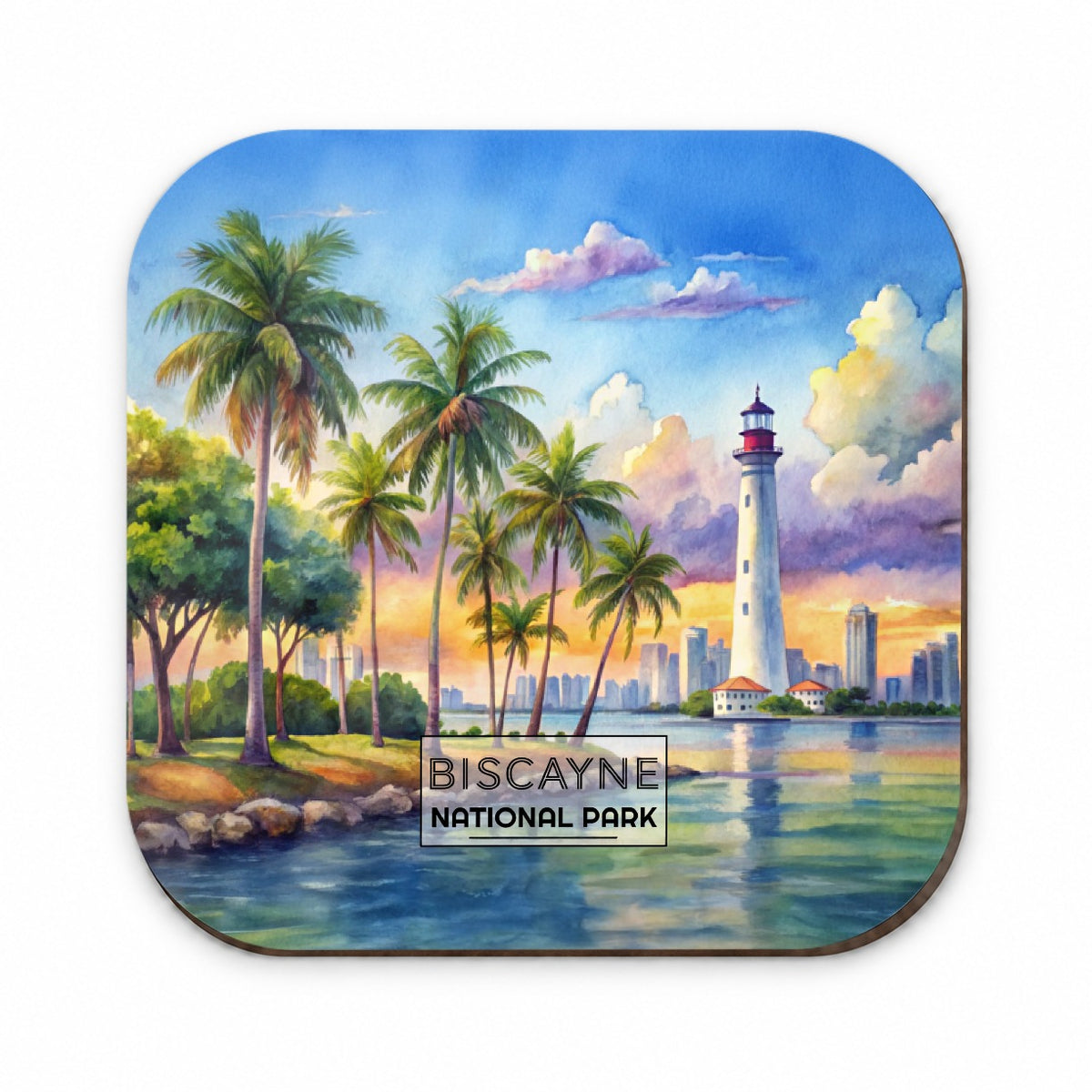 Biscayne National Park Florida Watercolor Fridge Magnet
