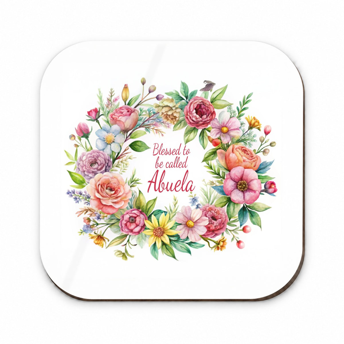 Blessed To Be Called Abuela Spanish Grandma Flowers Floral Fridge Magnet