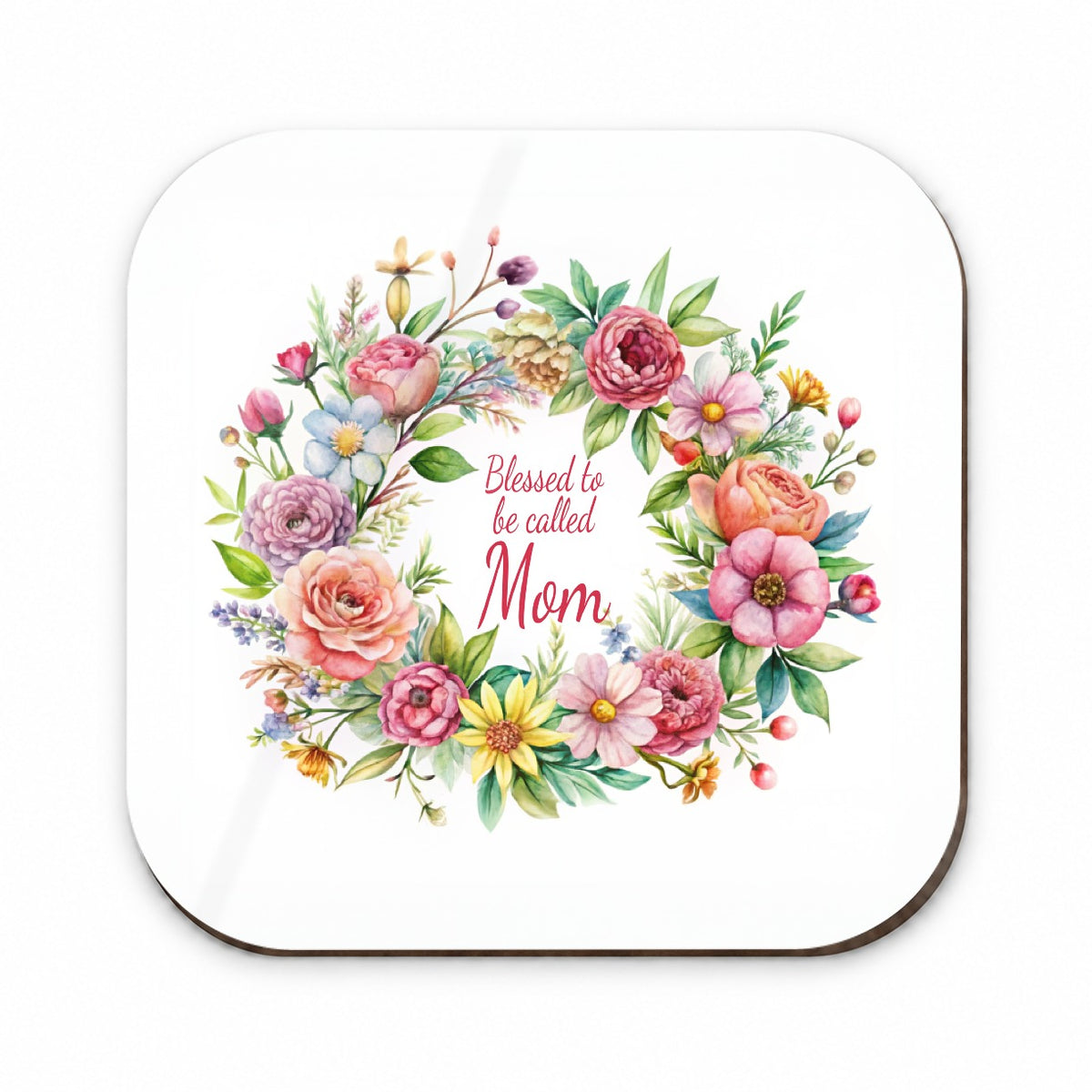 Blessed To Be Called Mom Flowers Floral Fridge Magnet