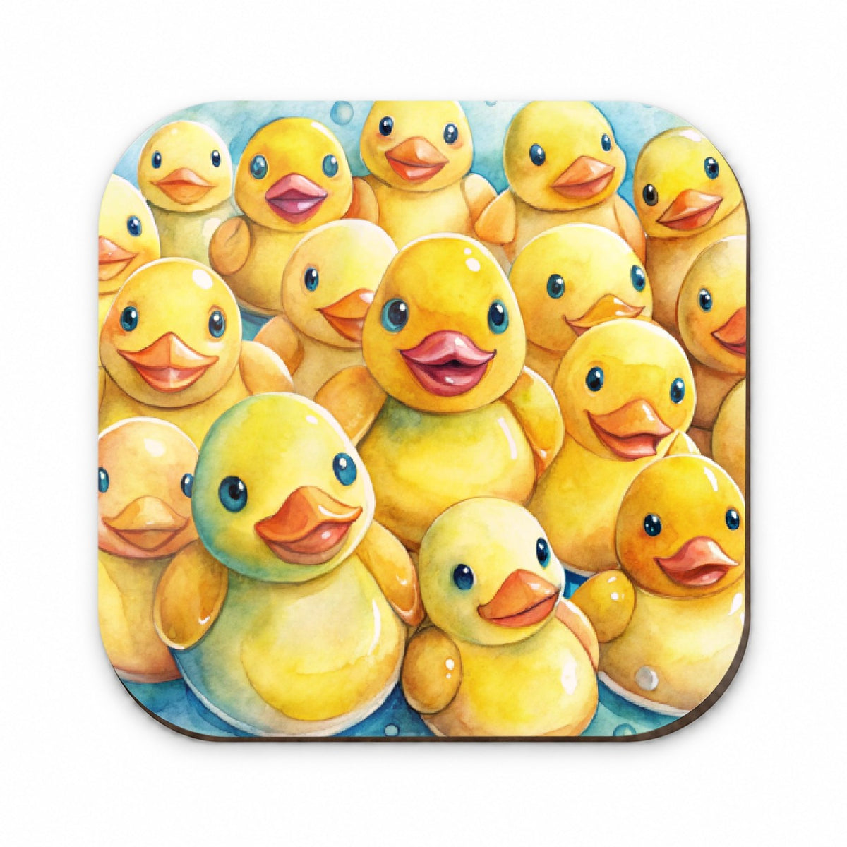 Bunch Of Cute Overlapping Rubber Ducks Fridge Magnet