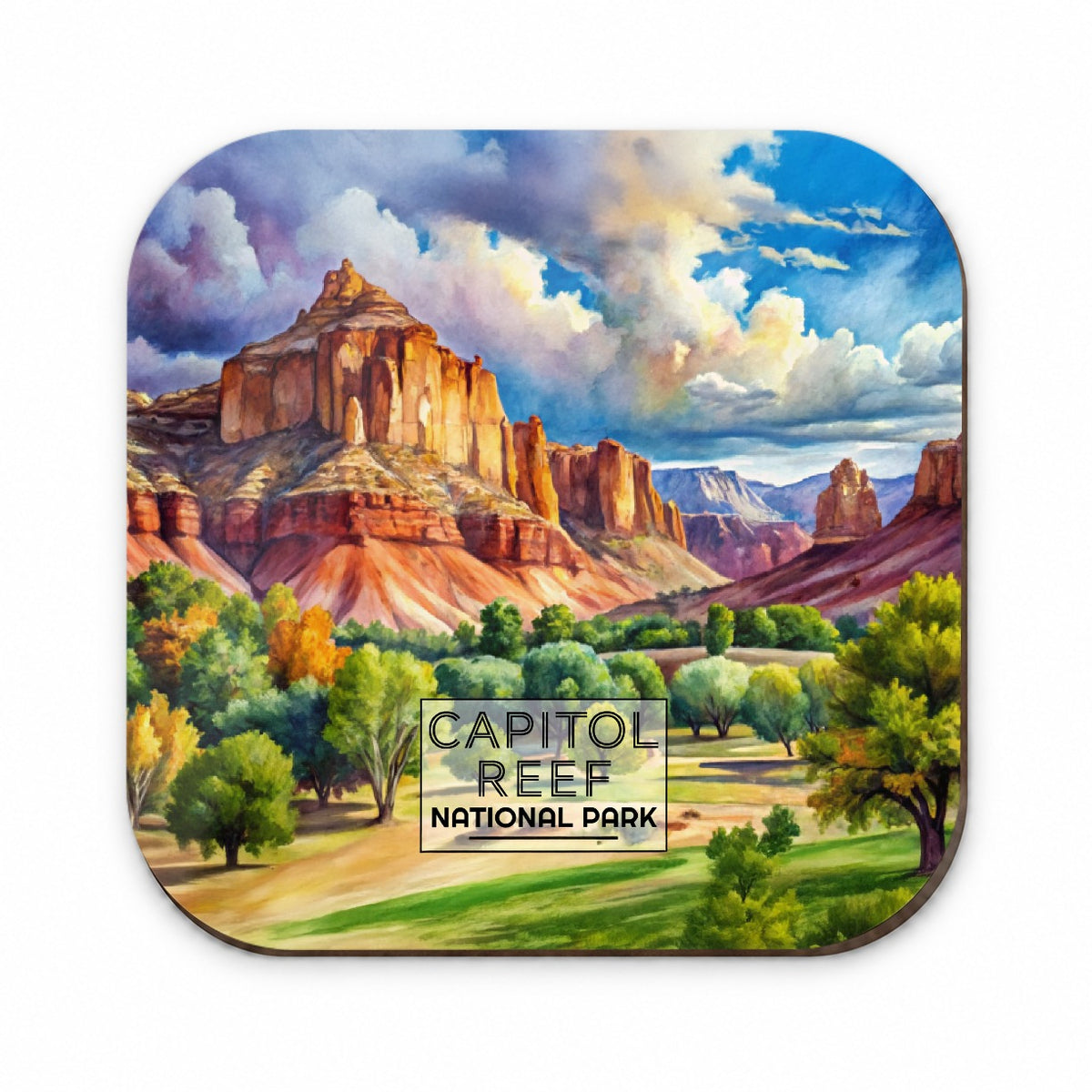 Capitol Reef National Park Utah Watercolor Fridge Magnet