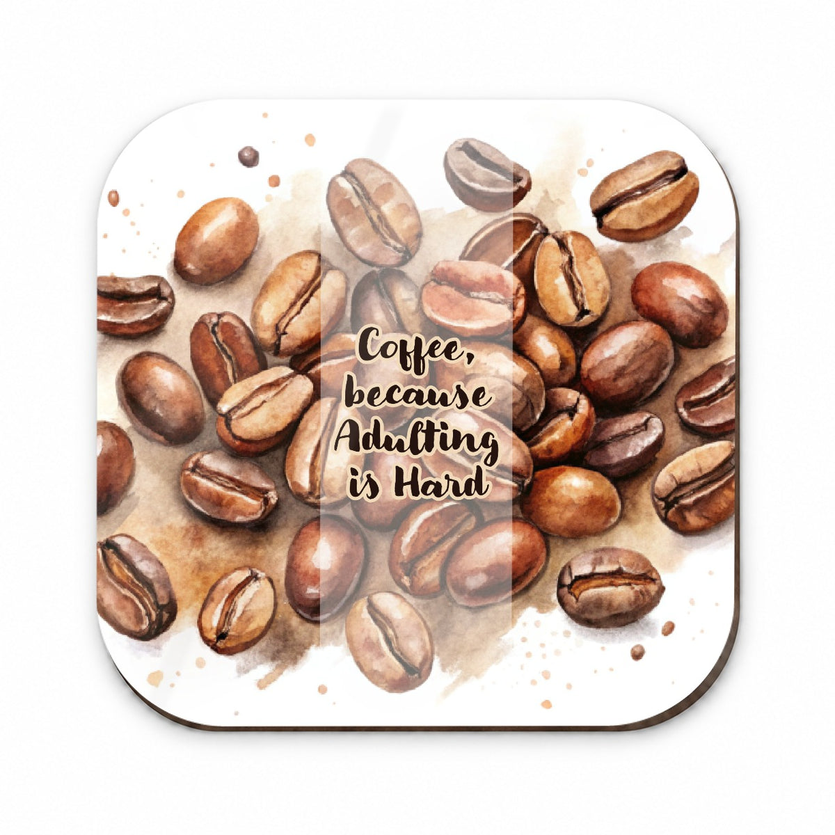 Coffee Because Adulting Is Hard Funny Fridge Magnet