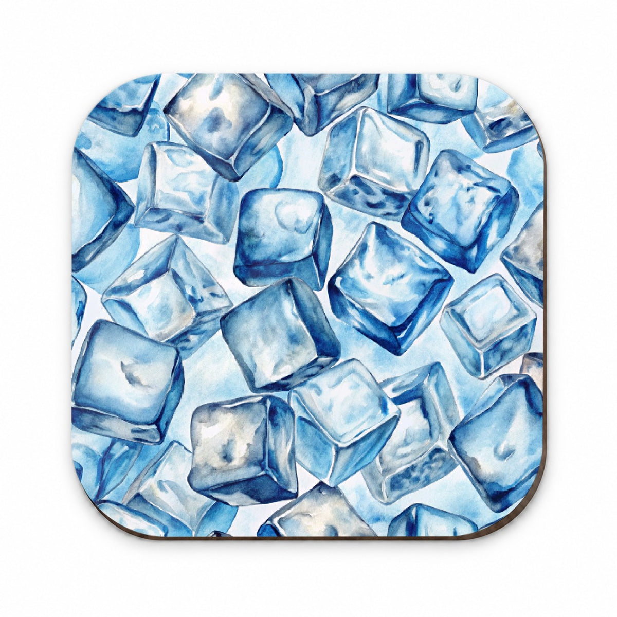 Crushed Ice Cubes Watercolor Fridge Magnet