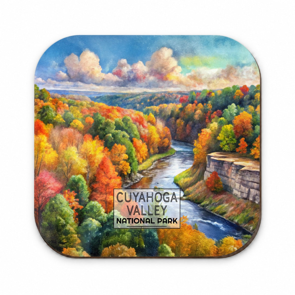 Cuyahoga Valley National Park Ohio Watercolor Fridge Magnet