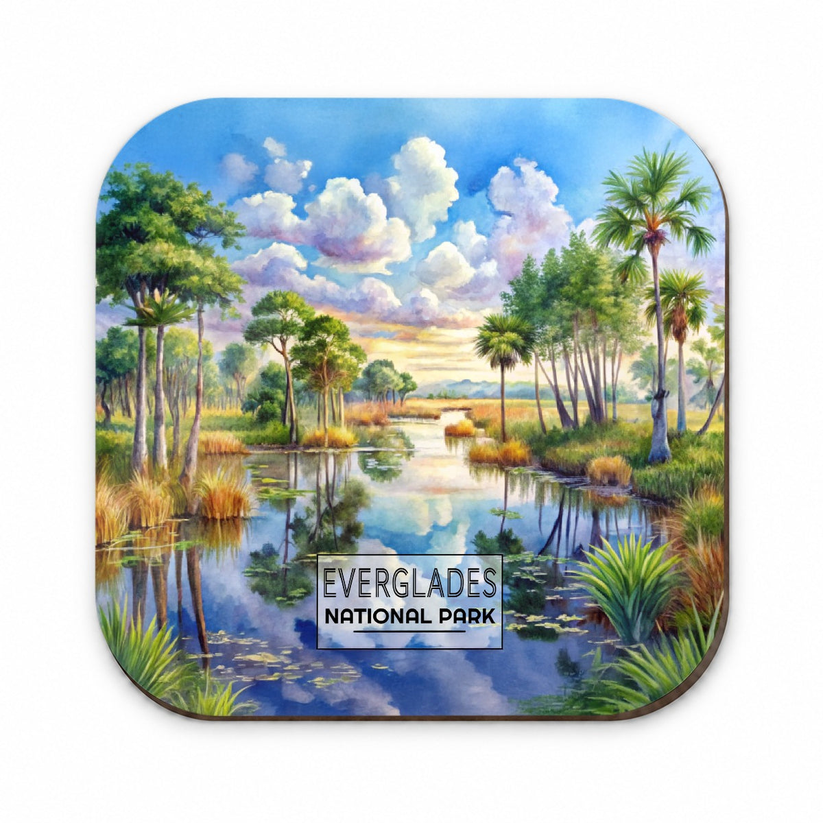 Everglades National Park Florida Watercolor Fridge Magnet