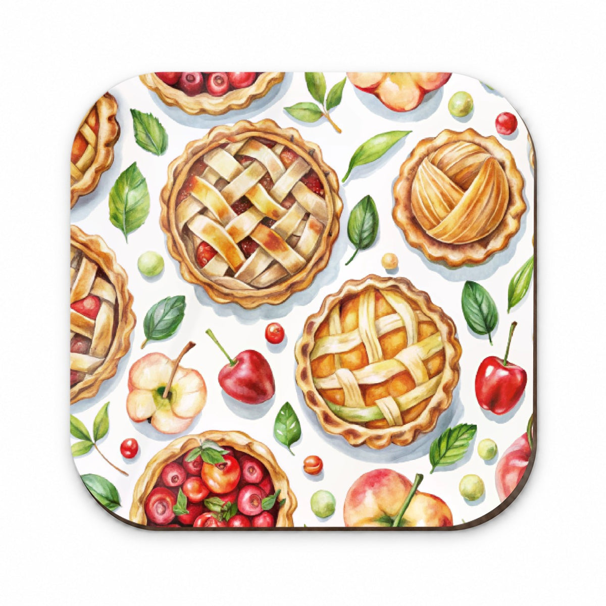 Fruit Pies Apple Cherry Fridge Magnet