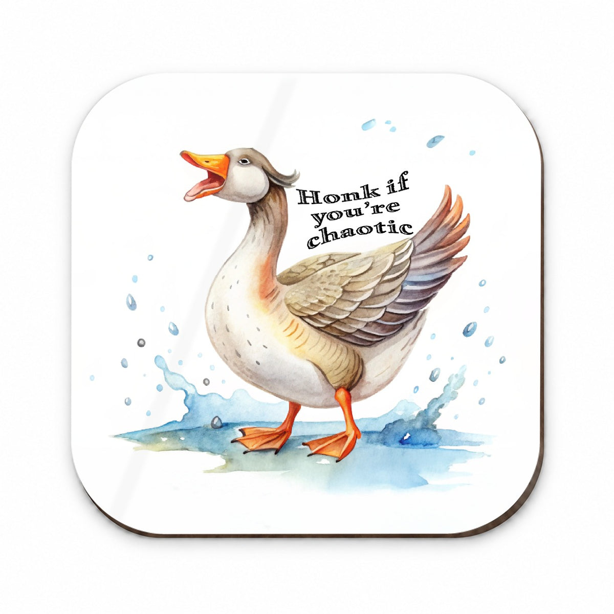 Honk If You're Chaotic Honking Goose Funny Fridge Magnet