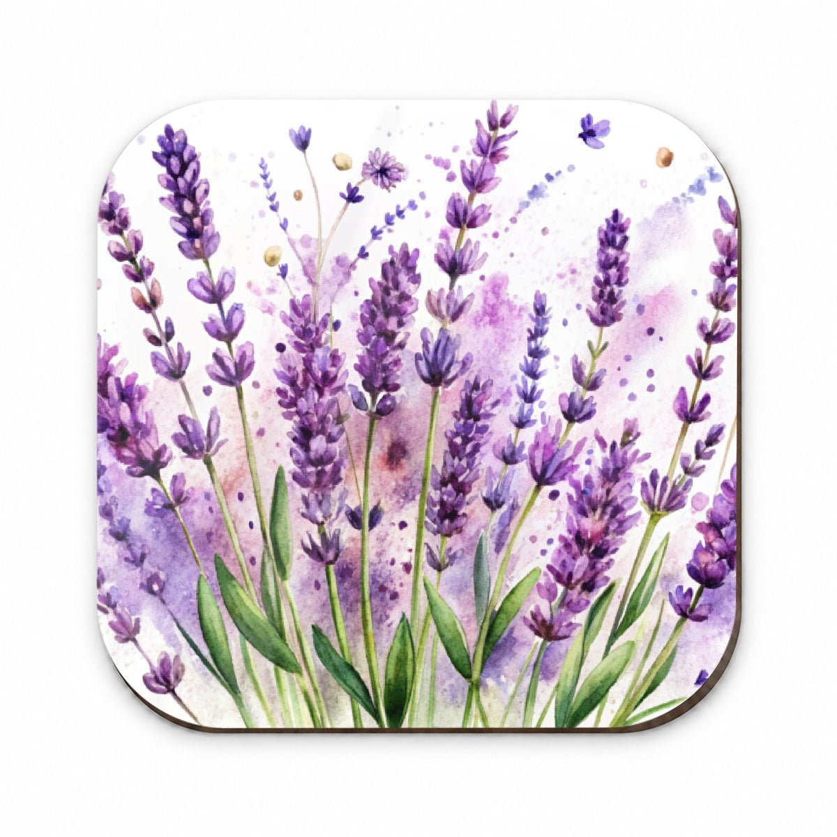 Lavender Flowers Watercolor Fridge Magnet