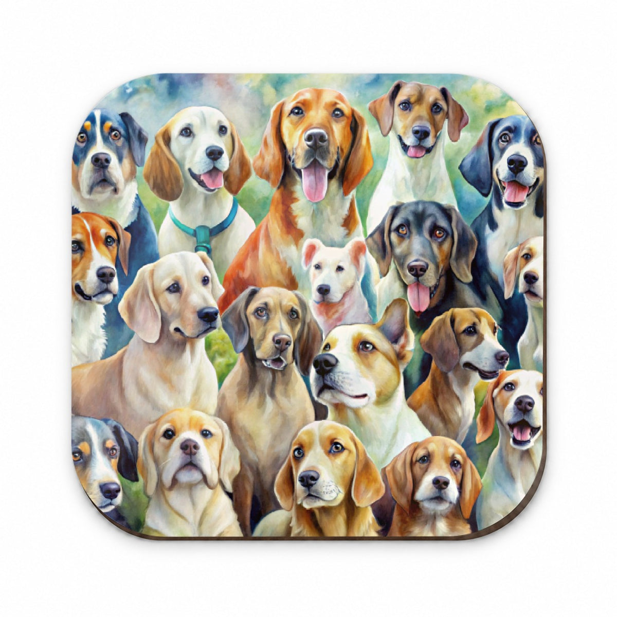Lots Of Dogs Watercolor Fridge Magnet