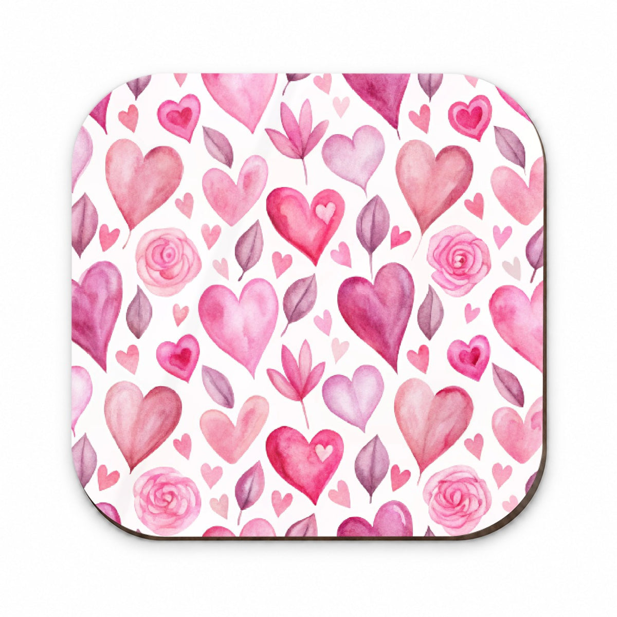 Love Pink Hearts Valentine's Day Fridge Magnet
