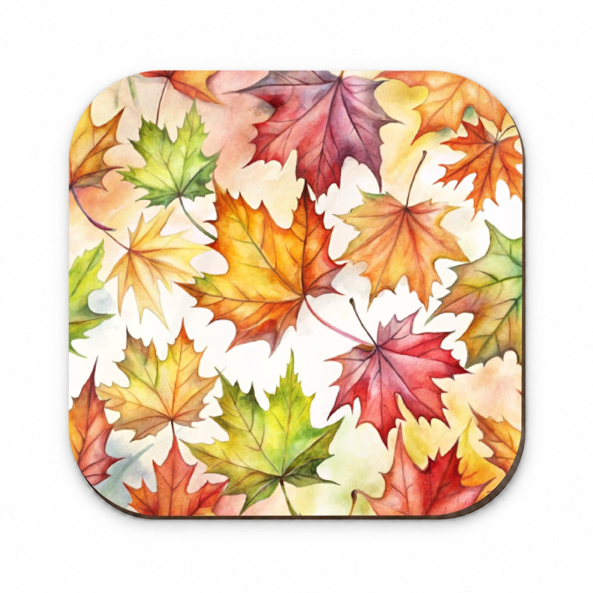Maple Leaves Watercolor Fridge Magnet