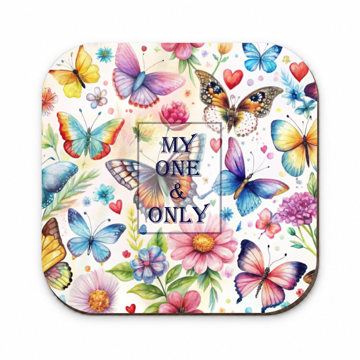 My One And Only Love Romance Anniversary Wedding Butterflies Hearts Flowers Fridge Magnet