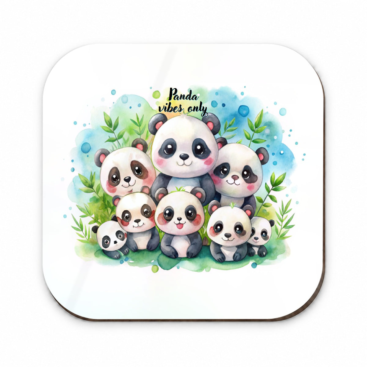 Panda Vibes Only Adorable Fridge Magnet