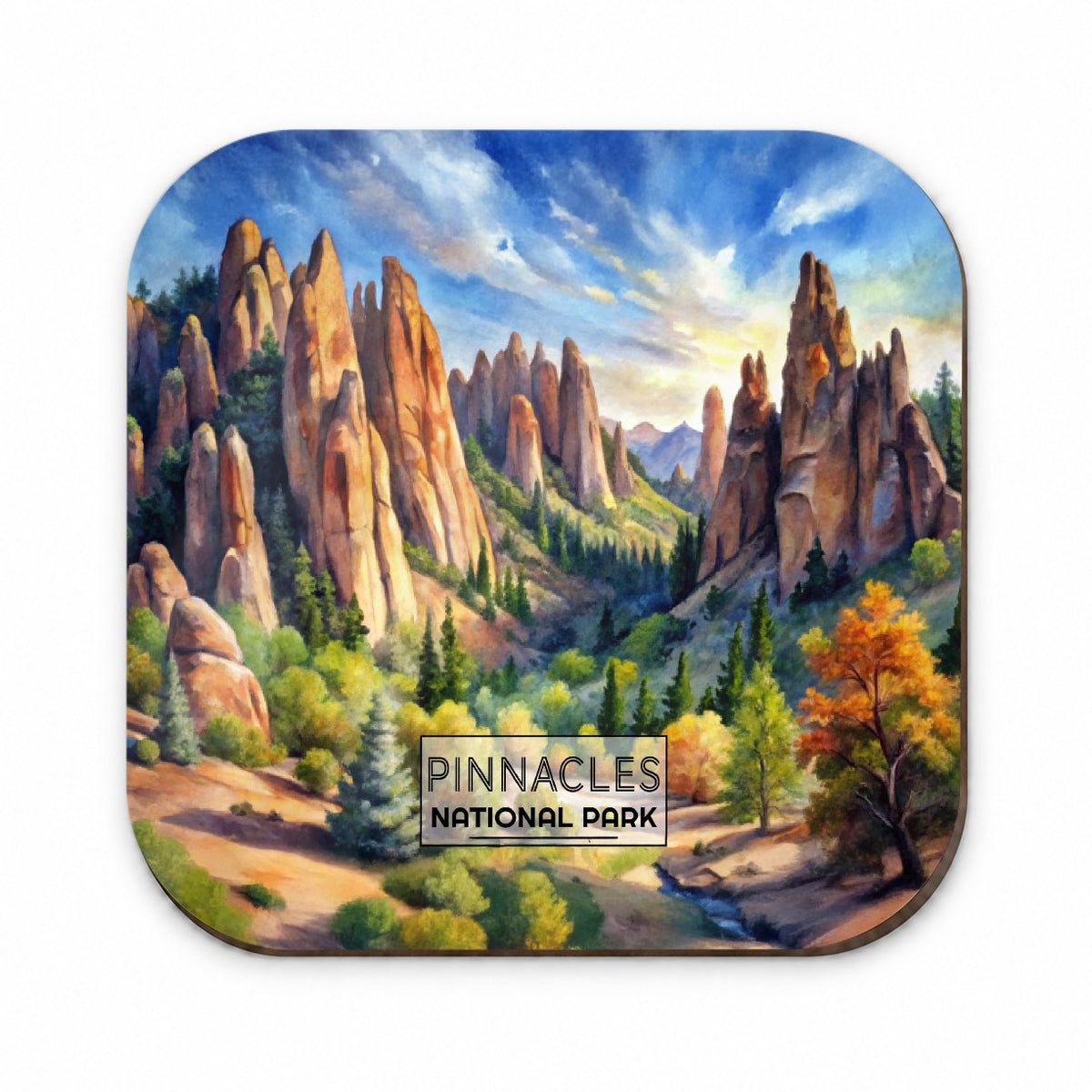 Pinnacles National Park California Watercolor Fridge Magnet
