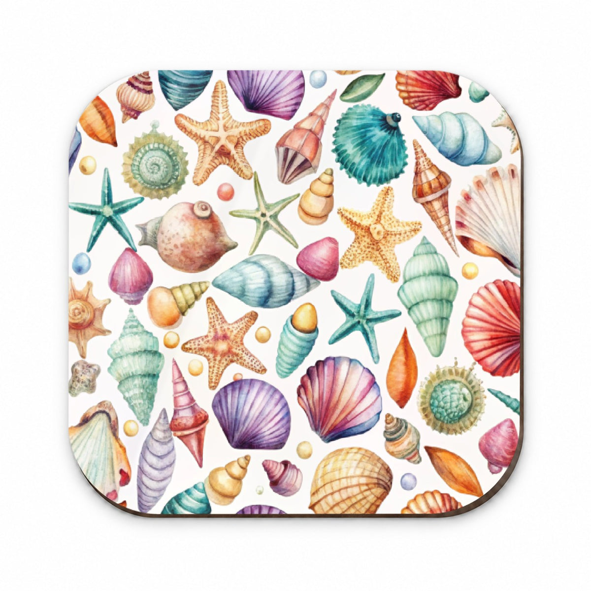 Shells Scattered Beach Fridge Magnet