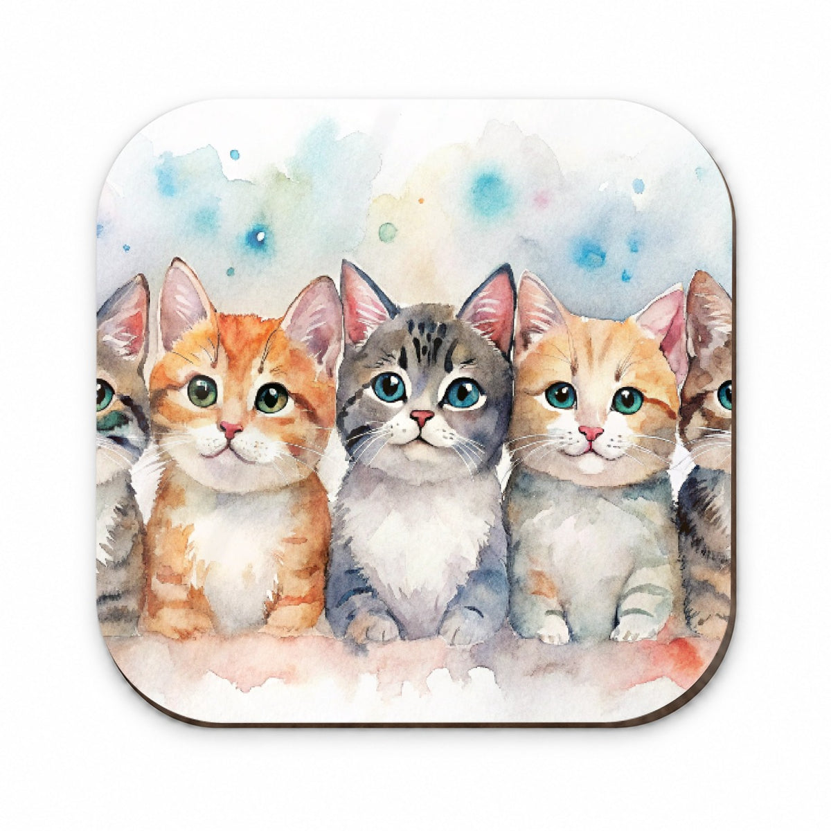 Small Cute Cats In A Row Fridge Magnet