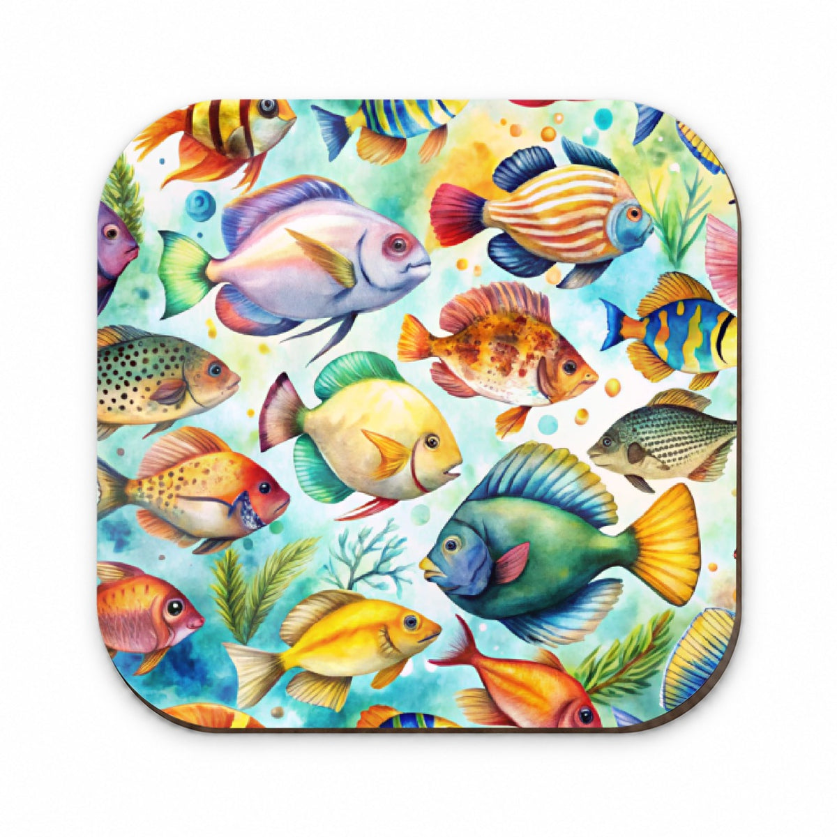 Tropical Fish Watercolor Fridge Magnet