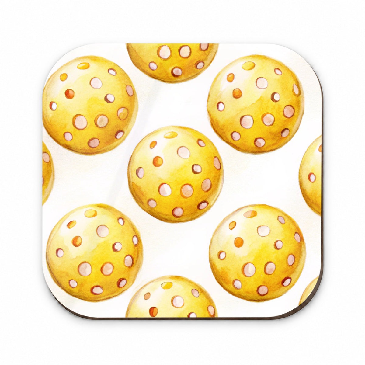 Yellow Pickleballs Fridge Magnet