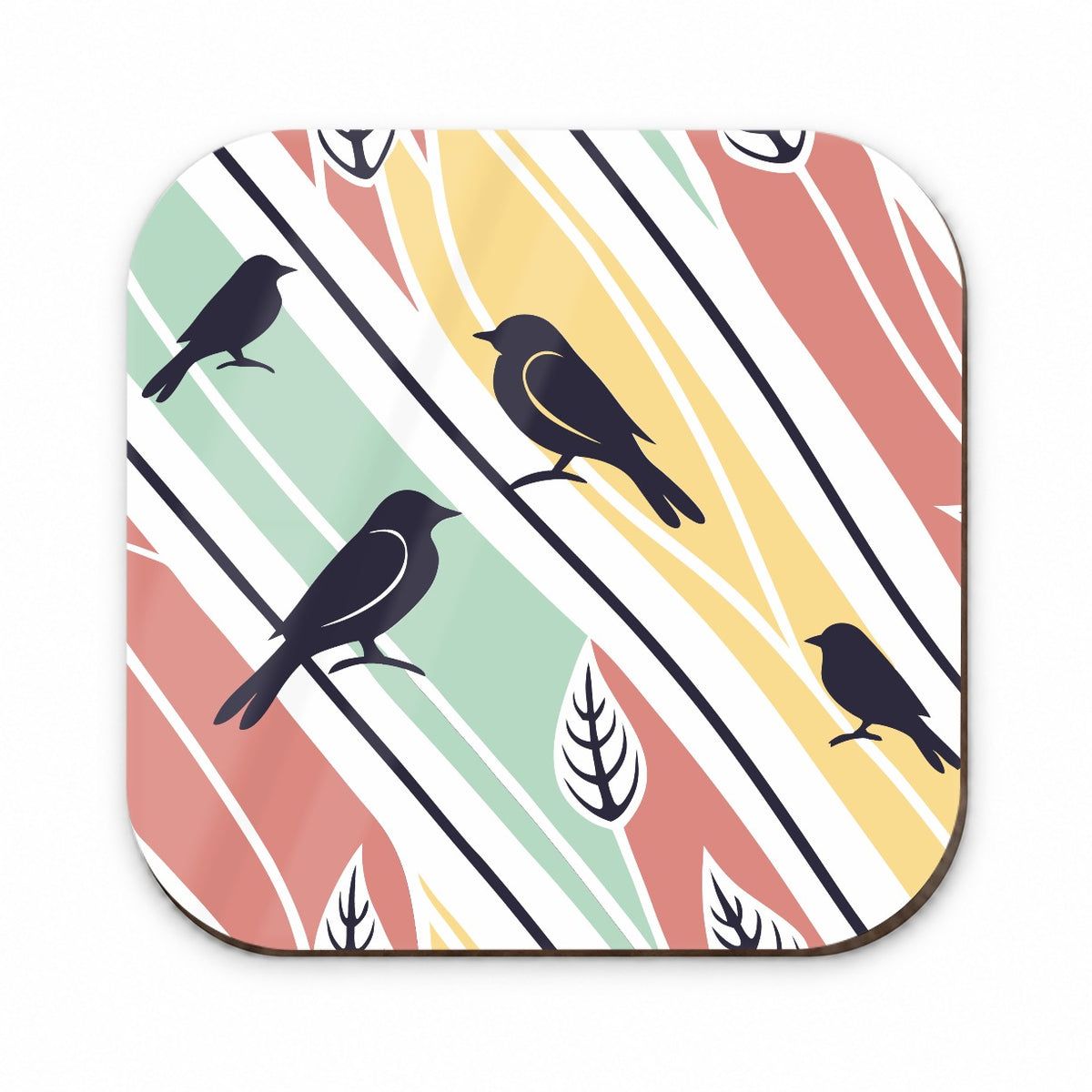 Birds And Trees Abstract Fridge Magnet