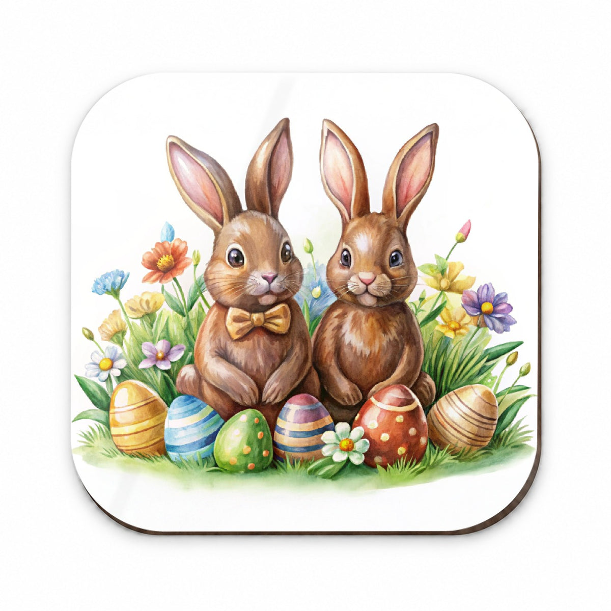 Chocolate Easter Bunnies Rabbits Cute Fridge Magnet