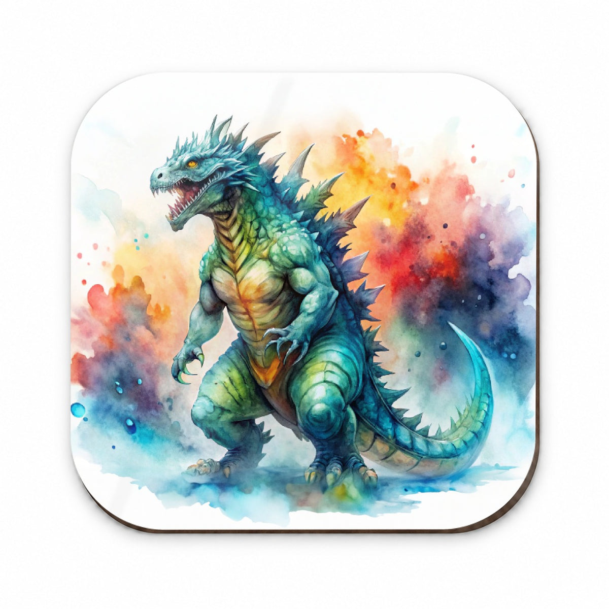 Giant Kaiju Monster Watercolor Fridge Magnet