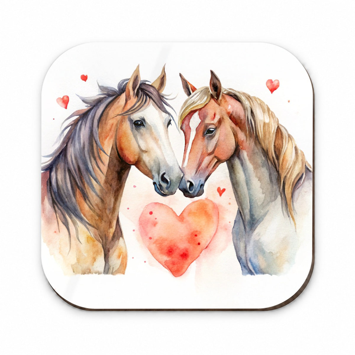 Horses In Love Heart Valentine's Day Fridge Magnet