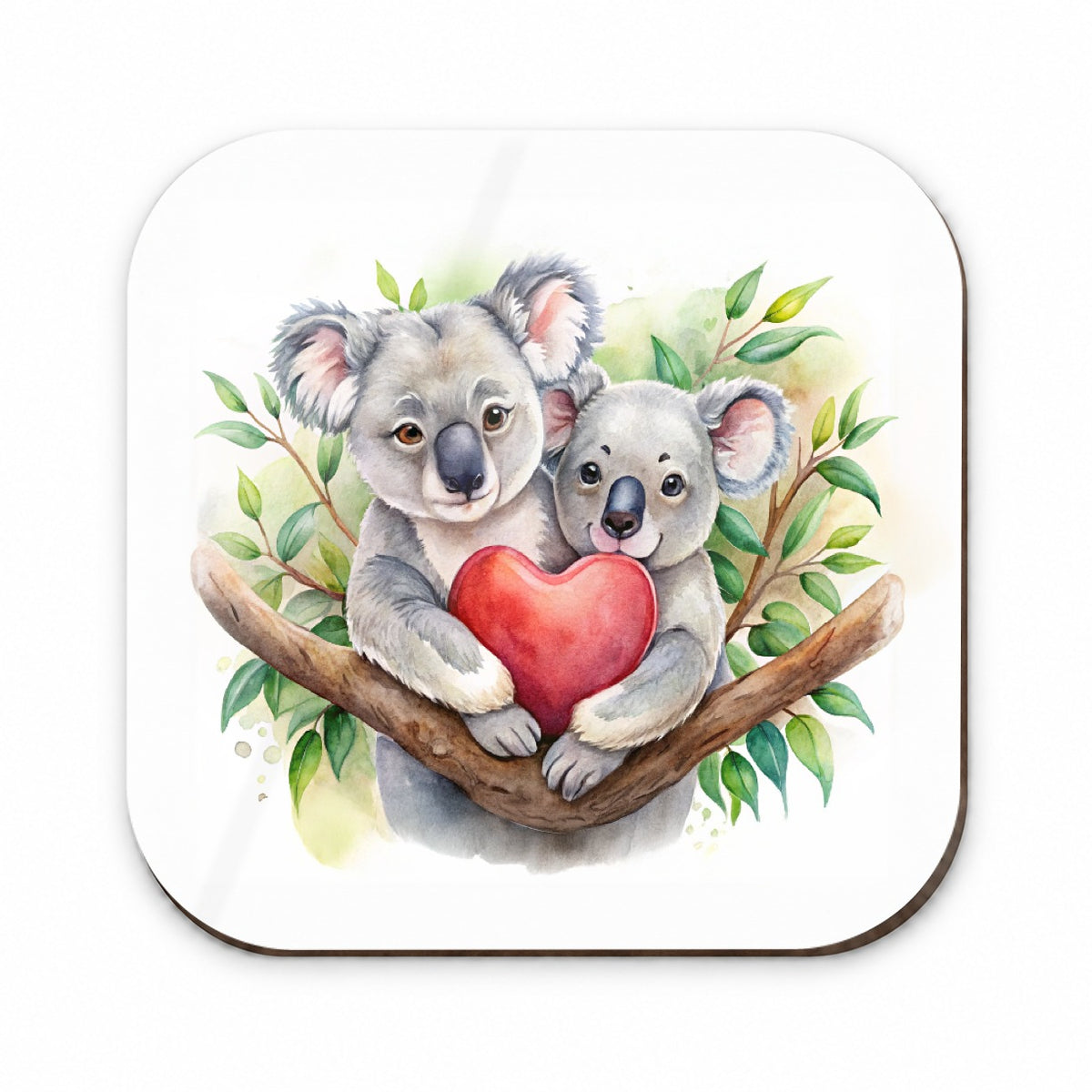 Koalas In Love Heart Valentine's Day Fridge Magnet