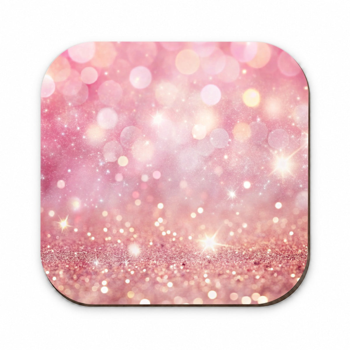Light Pink Faux Glitter Fridge Magnet