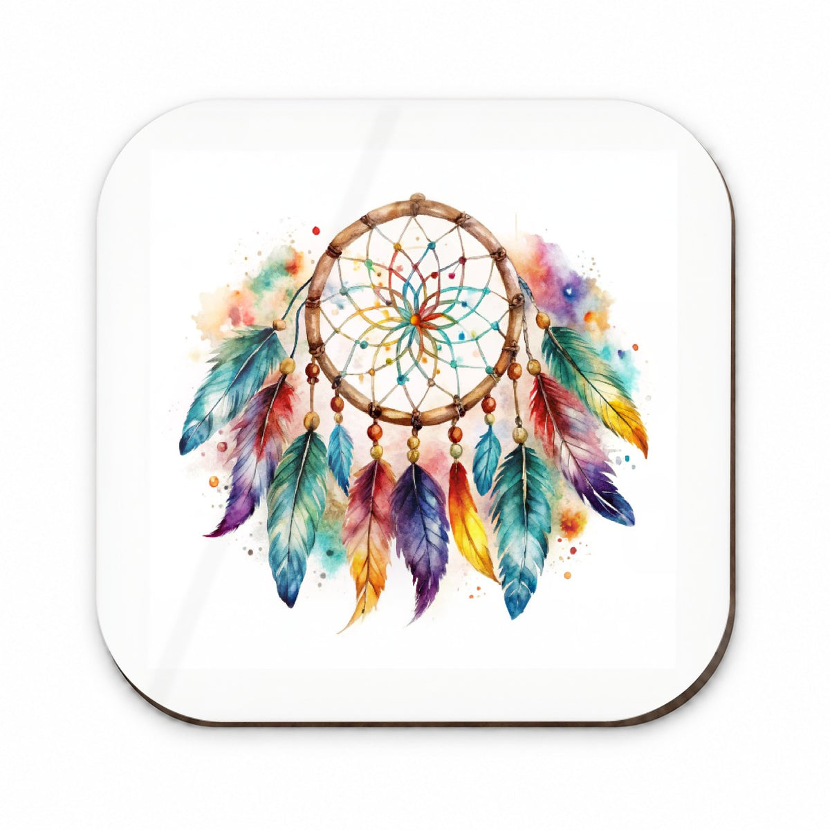 Native American Indian Dreamcatcher Watercolor Fridge Magnet