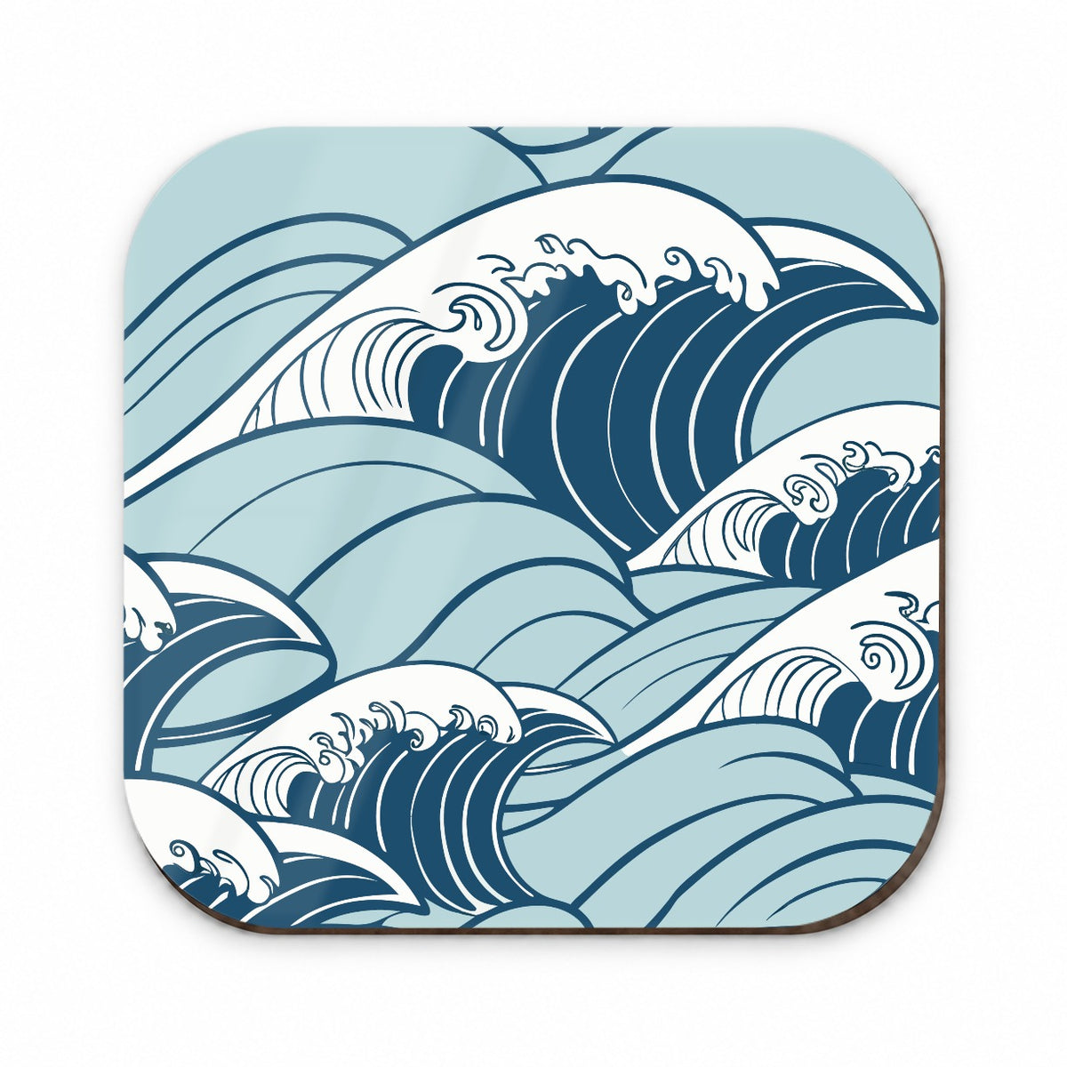 Ocean Waves Japanese Style Fridge Magnet