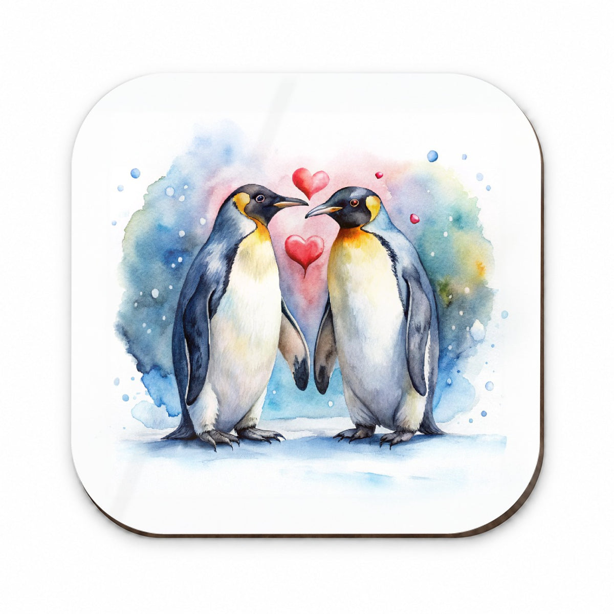 Penguins In Love Hearts Valentine's Day Fridge Magnet