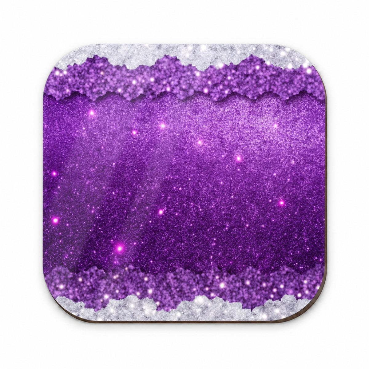 Purple Faux Glitter Fridge Magnet