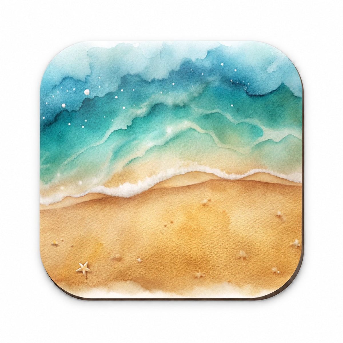 Sandy Tranquil Ocean Beach Fridge Magnet