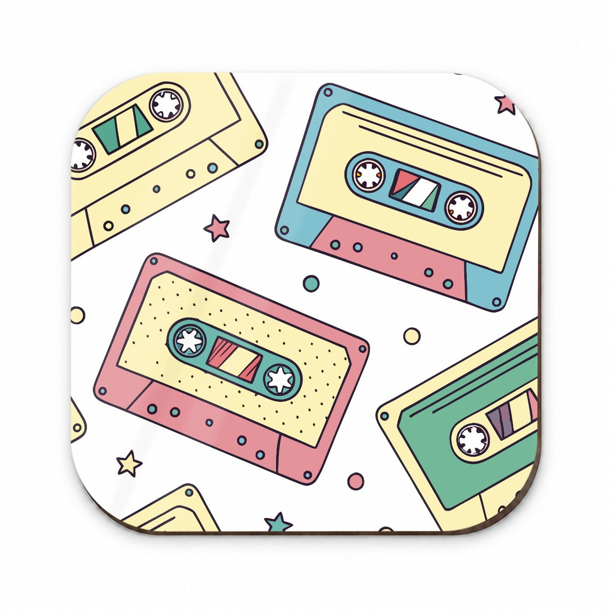 Scattered Cassette Tapes Fridge Magnet