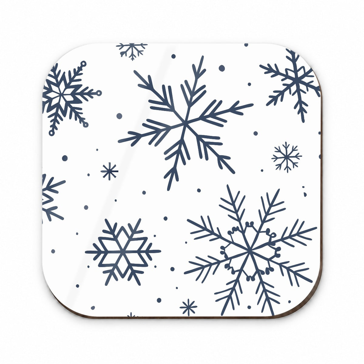 Scattered Snowflakes Winter Christmas Fridge Magnet