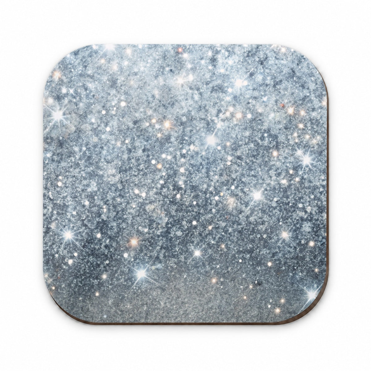 Silver Faux Glitter Fridge Magnet