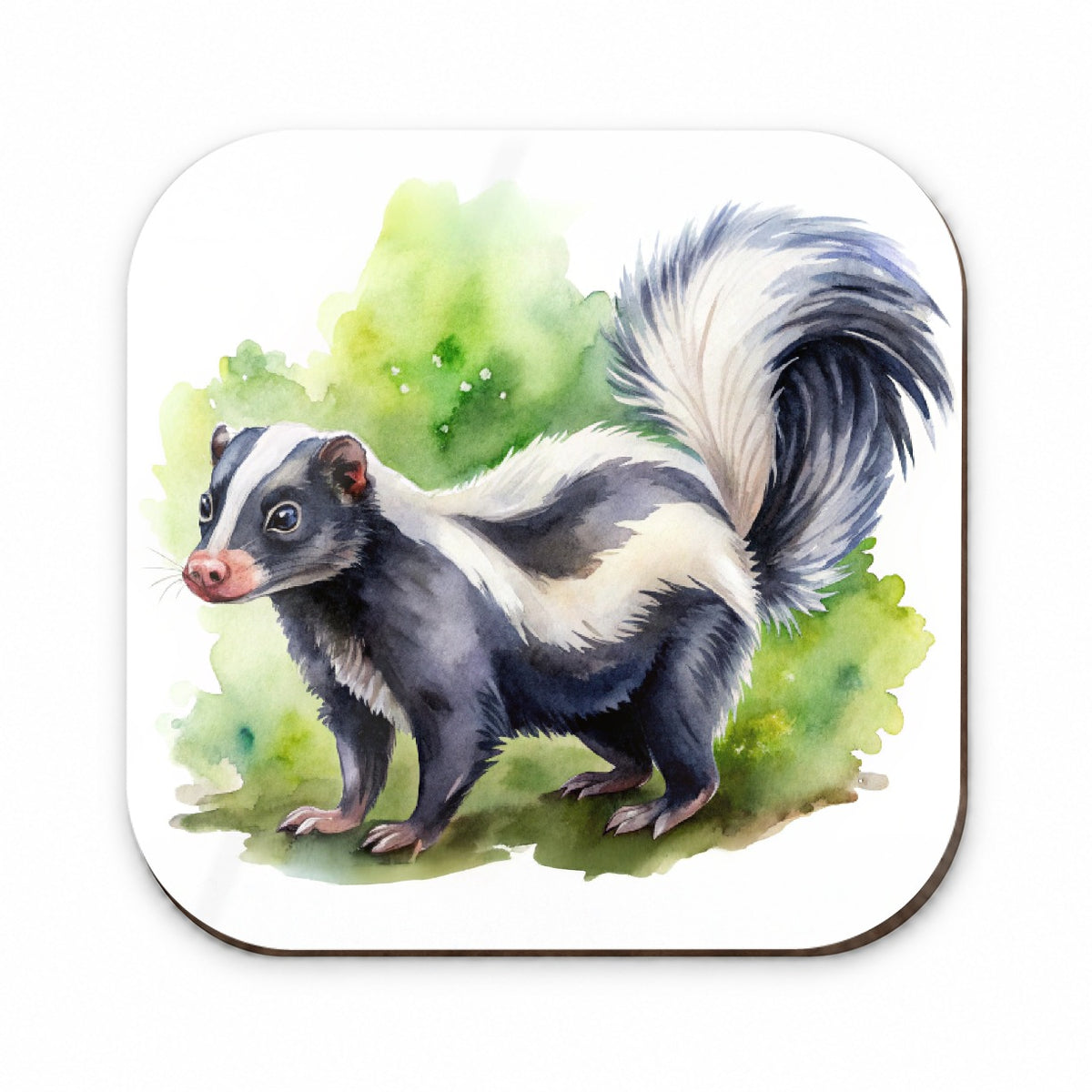 Skunk Watercolor Fridge Magnet