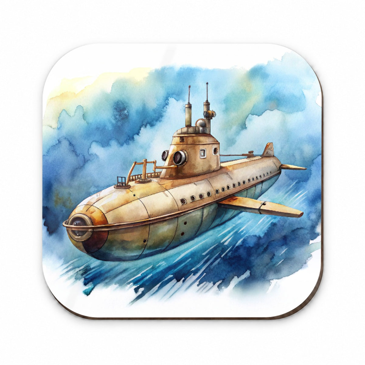 Steampunk Sci-fi Fantasy Flying Submarine Fridge Magnet