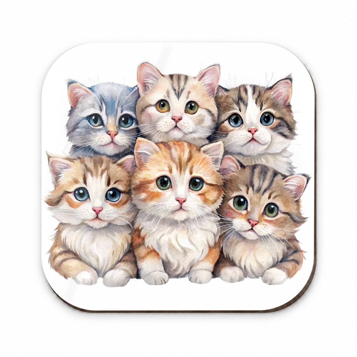Sweet American Curl Cats Fridge Magnet