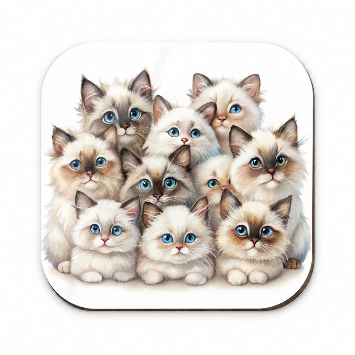 Sweet Birman Cats Fridge Magnet